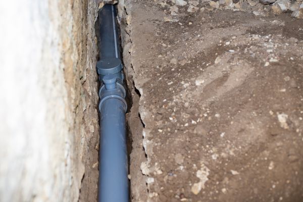 Drain Line Installation in Burlington