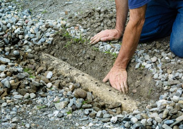 French Ditch Installation in Burlington